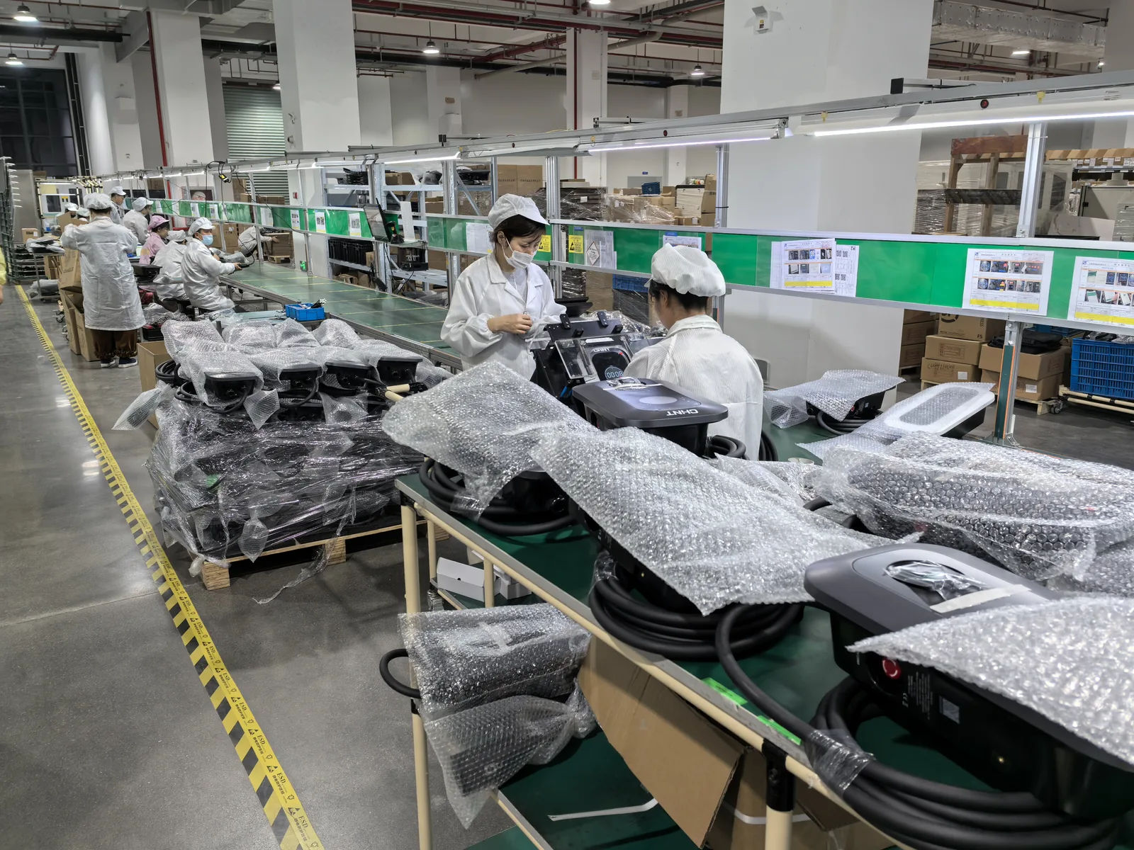 Amprisen AC EV charger factory workshop and production space