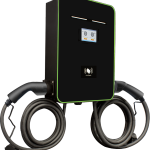Double Socket Commercial AC EV Charger with OCPP