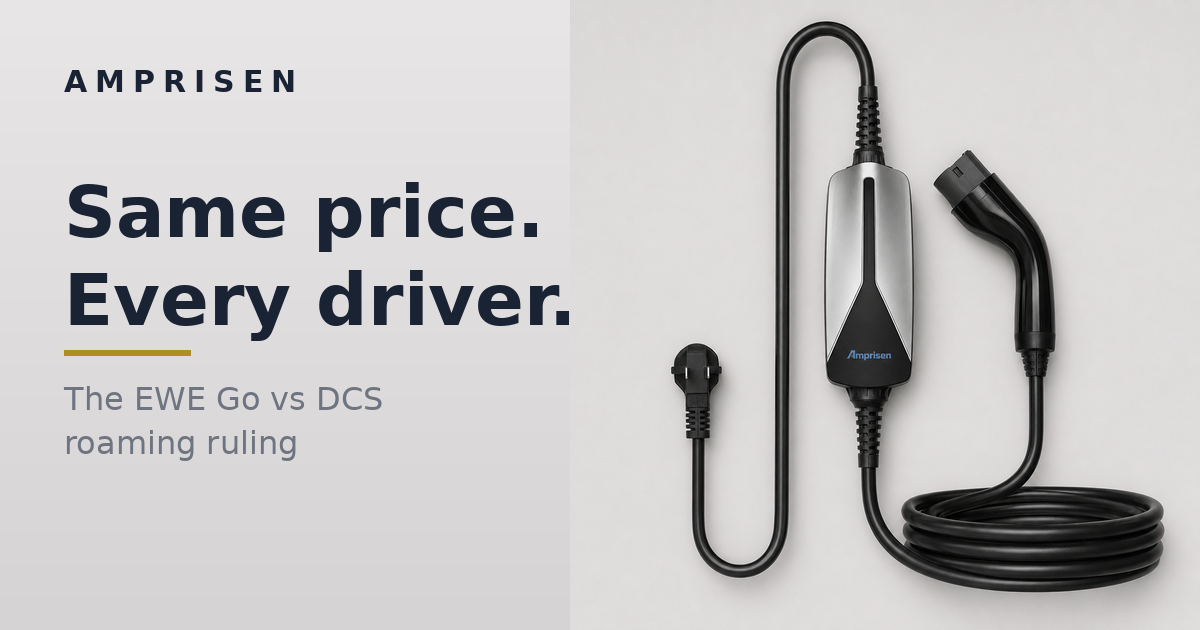Same price. Every driver. — The EWE Go vs DCS roaming ruling
